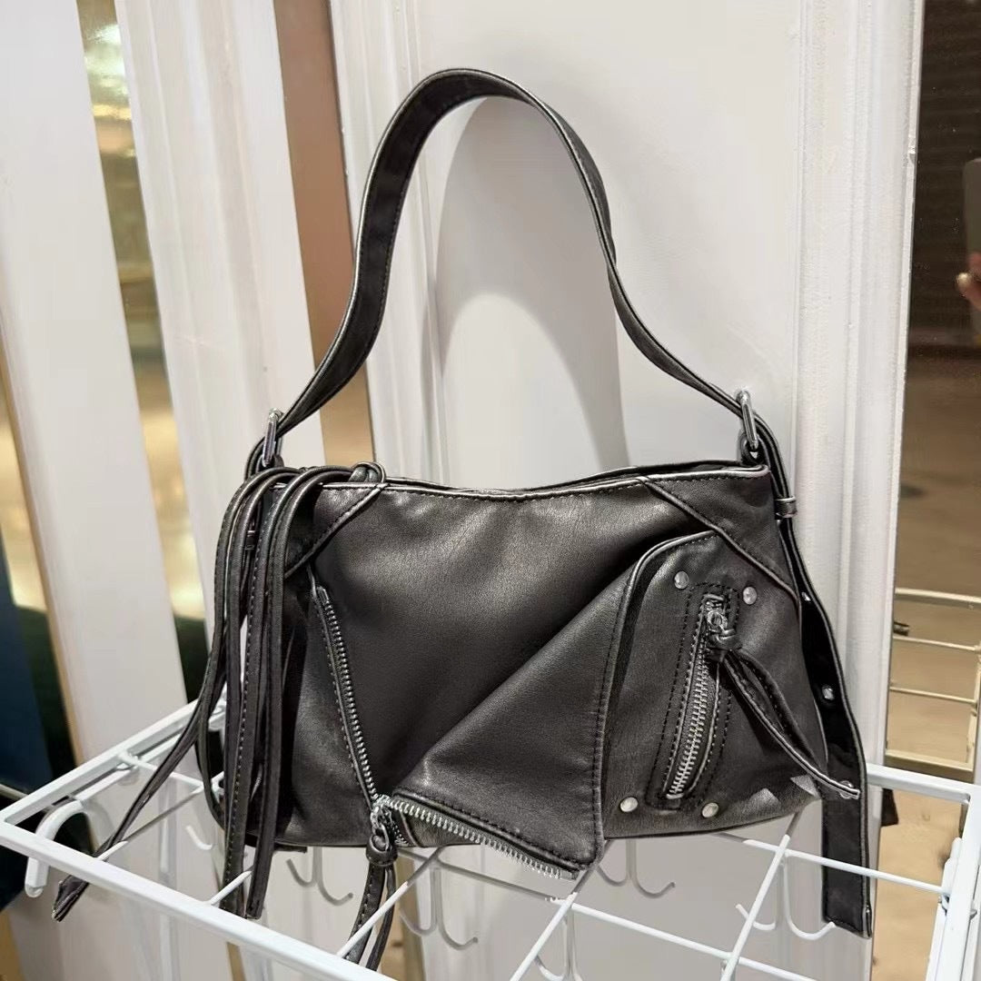 Zip One Hot Style Motorcycle Design Tote Bag