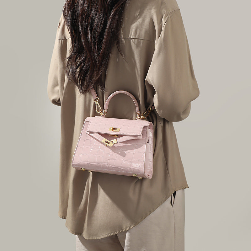 Women's Light Luxury Minority Genuine Leather Crocodile Women's Messenger Bag