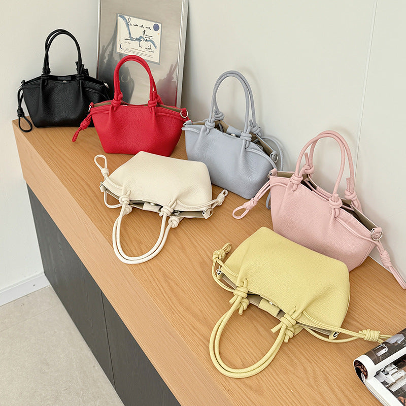 Simple Western Style Sense Portable Vegetable Basket Large Capacity Daily Women's Handbag