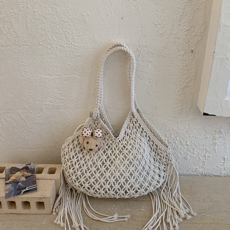 Retro Hand-woven Fashionable Seaside Vacation Beach Women's Shoulder Bag