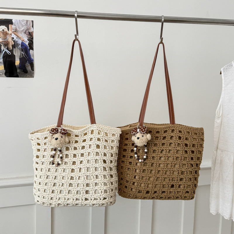 Holiday Woven Light Luxury Commuter Fashionable Stylish Hollow Bags