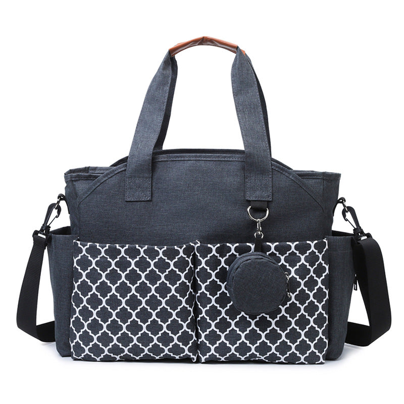 Portable Canvas With Pacifier Mother Storage Mummy Bag