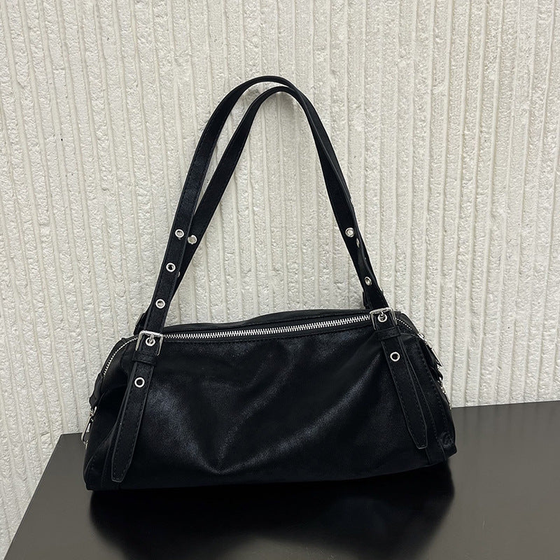 Women's Soft Leather Commuter Large Capacity Pillow Bags