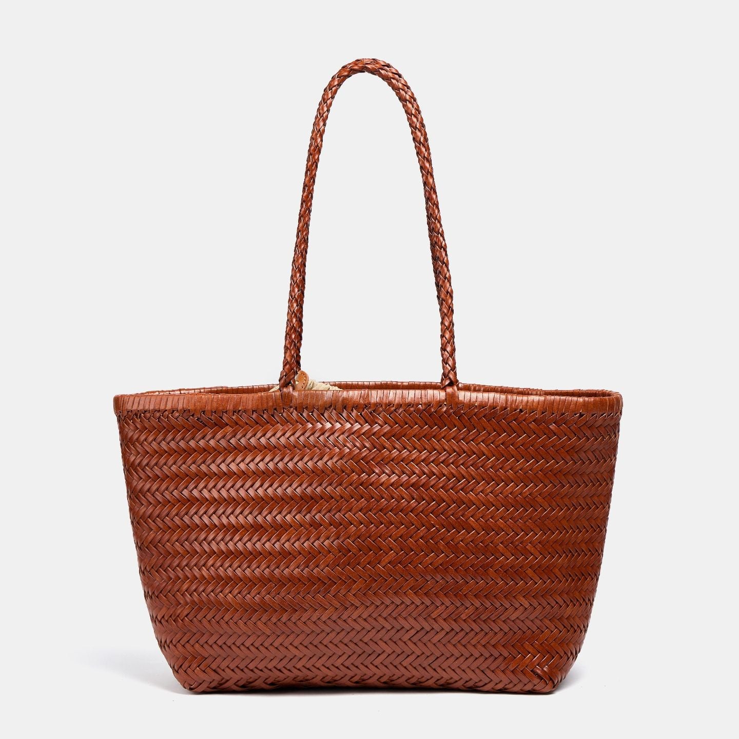Women's Leather French Retro Vegetable Basket Large Women's Handbag