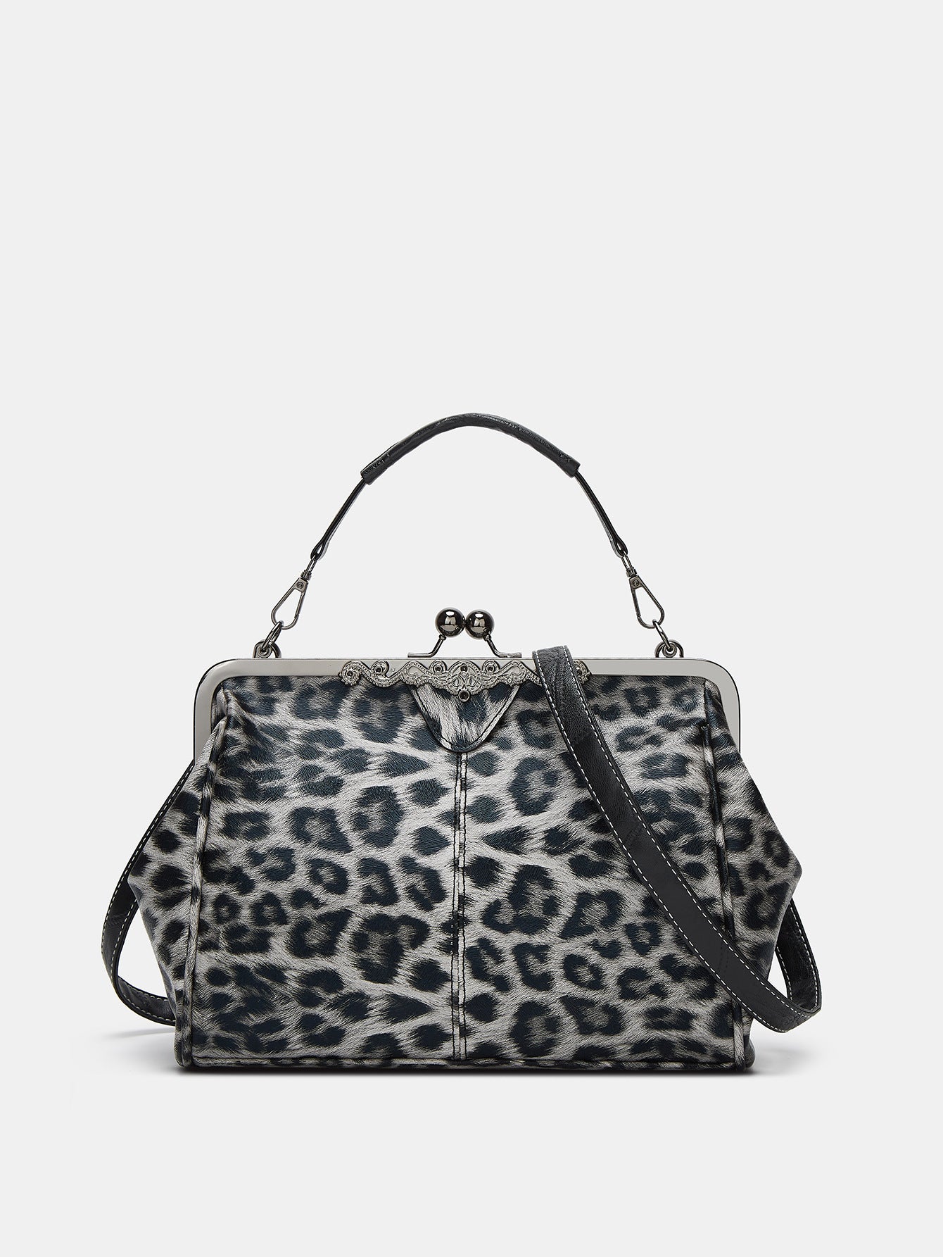Women's Clip Fashion Leopard Print Design Autumn Women's Handbag