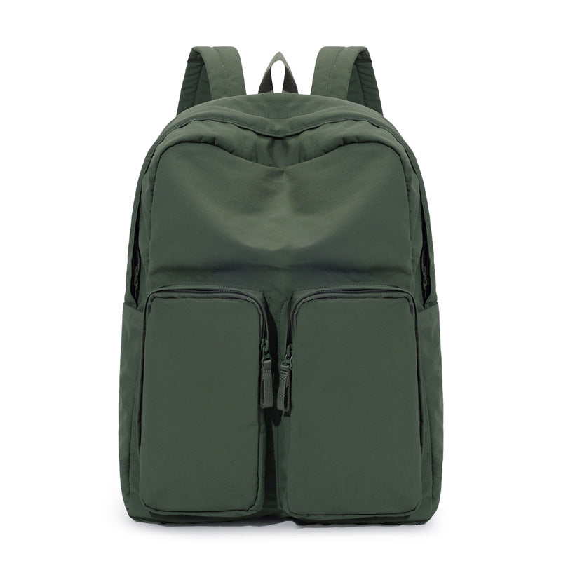 Women's Lightweight Large Capacity Storage Pleated Washed Leisure Backpack
