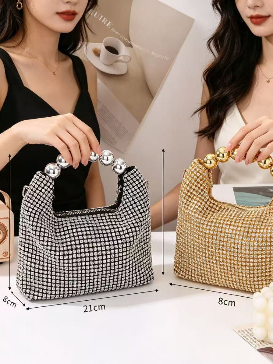 Women's Diamond Shiny French Steel Ball Dinner Women's Handbag