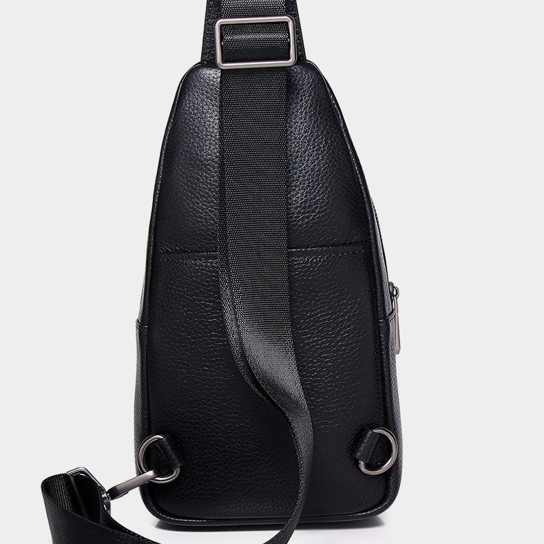 Versatile Pretty Men's Trendy Soft Leather Backpacks