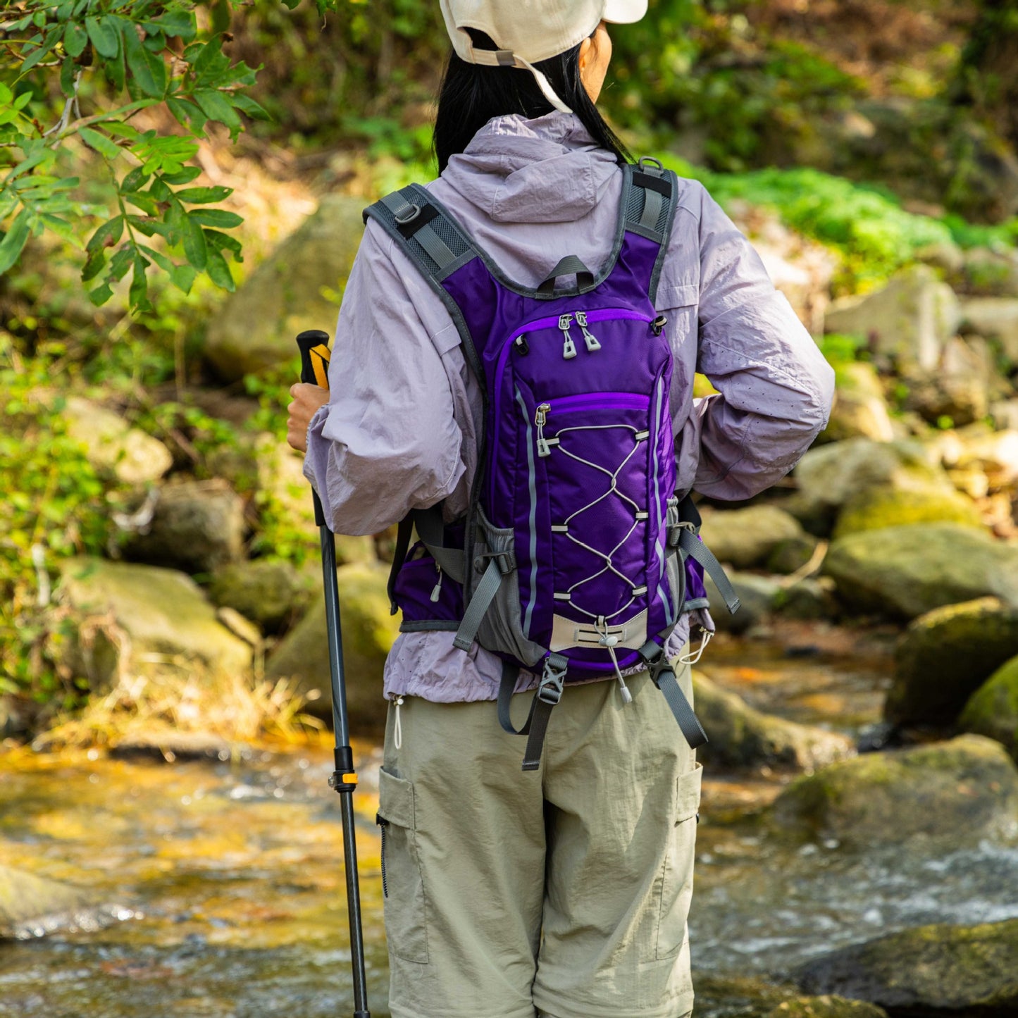 Women's Riding Can Cover Helmet Lightweight Capacity Multifunctional Mountain Climbing, Hiking Bag