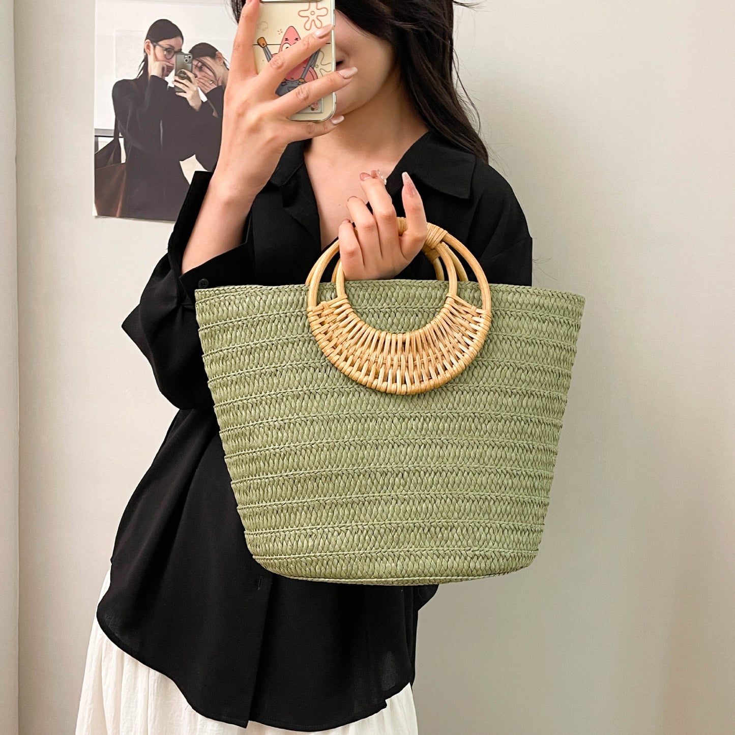 Minority Woven Vegetable Basket Affordable Luxury Tote Bags