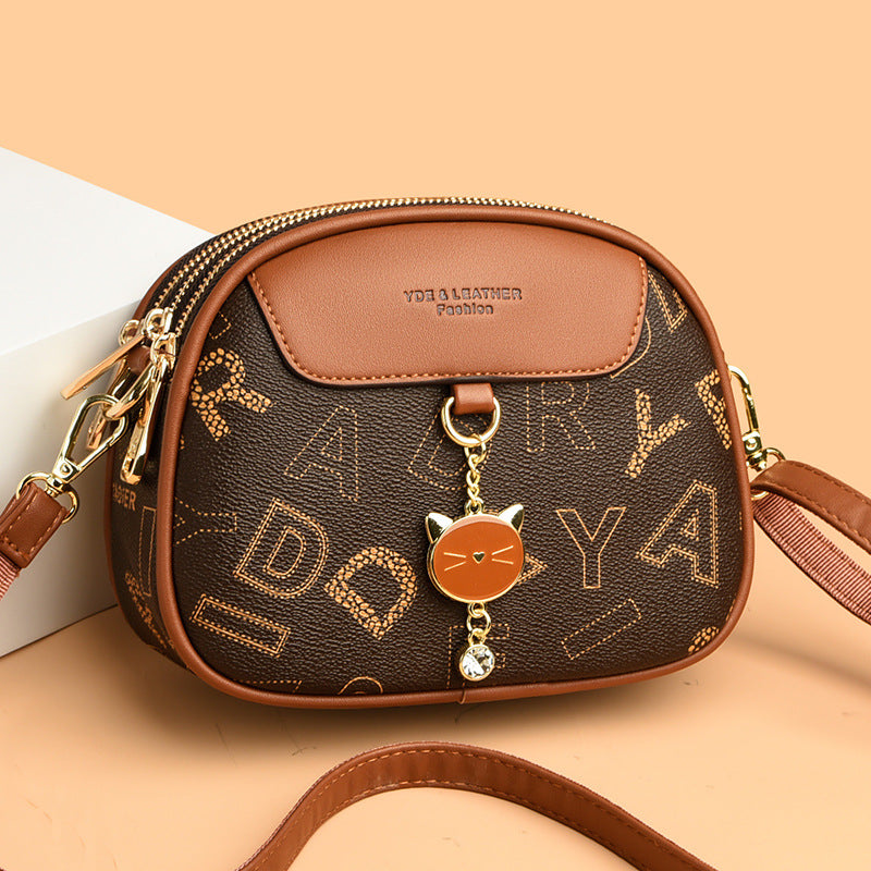Women's Soft Leather Fashion Mummy Versatile Large Women's Shoulder Bag