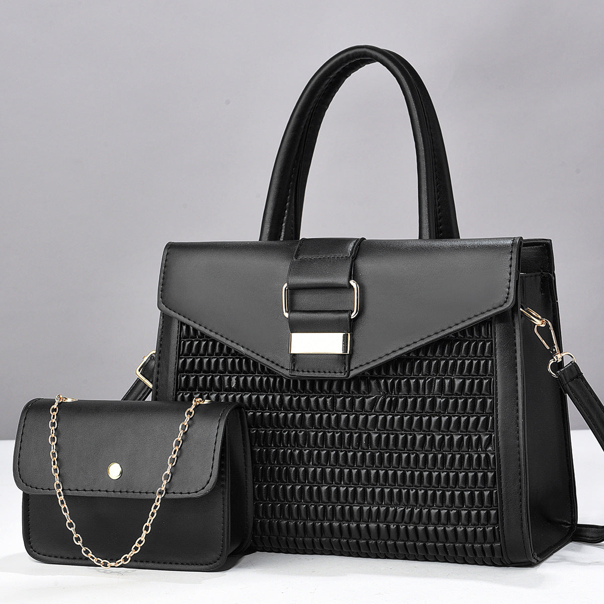 Design Light Luxury Exquisite High-grade Two-piece Large Handbags