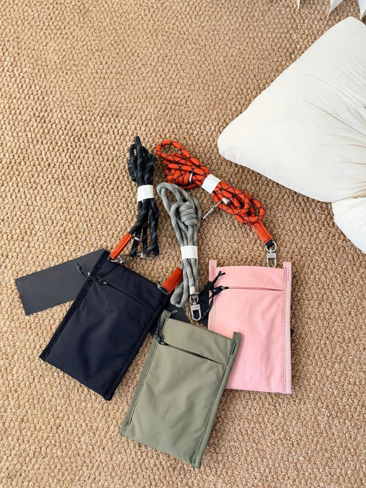 Men's Nylon Waterproof Pure Color Leisure Men's Messenger Bag