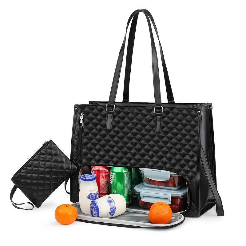 Capacity With Computer Compartment Lunch Mix Thermal Women's Messenger Bag