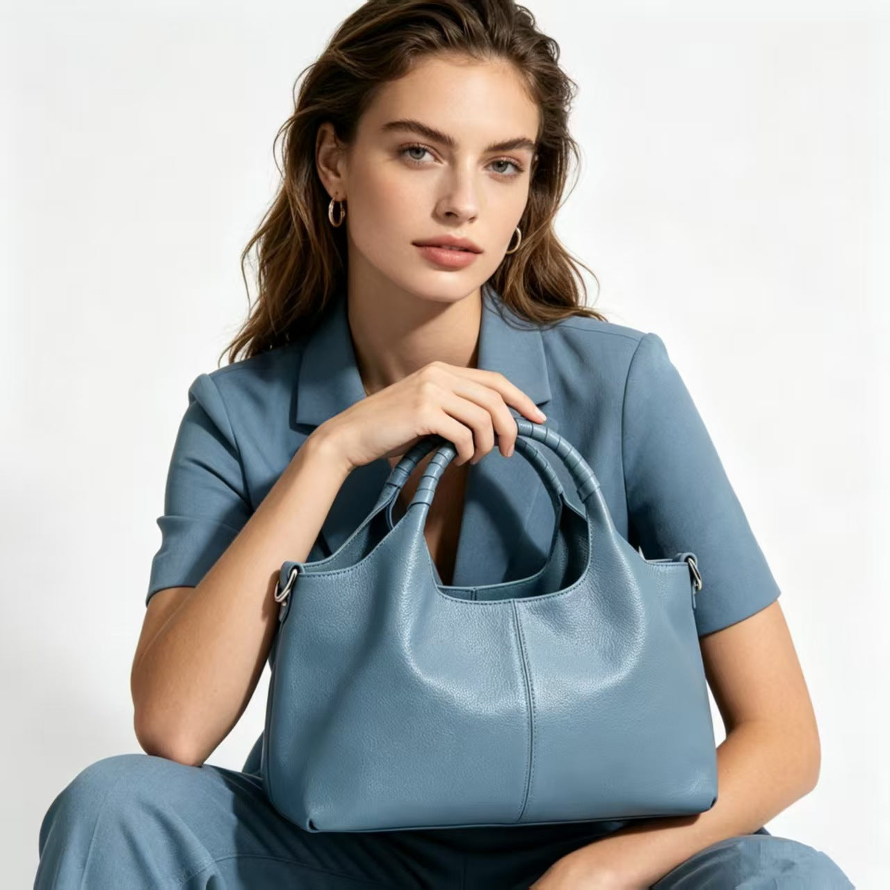 Women's Fashion Large Capacity Soft Leather Trendy Women's Messenger Bag
