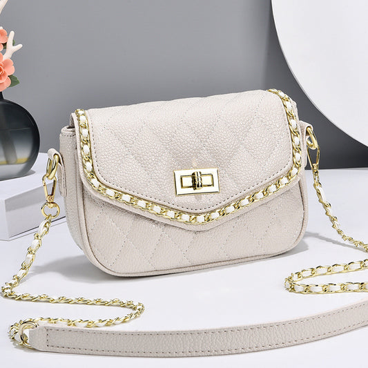 Women's Diamond Pattern Stylish Simple Versatile Design Women's Messenger Bag