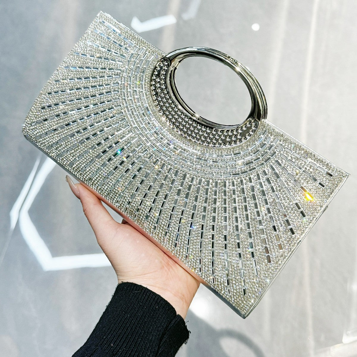 Clutch Premium Texture Diamond Flash Party Dinner Bag