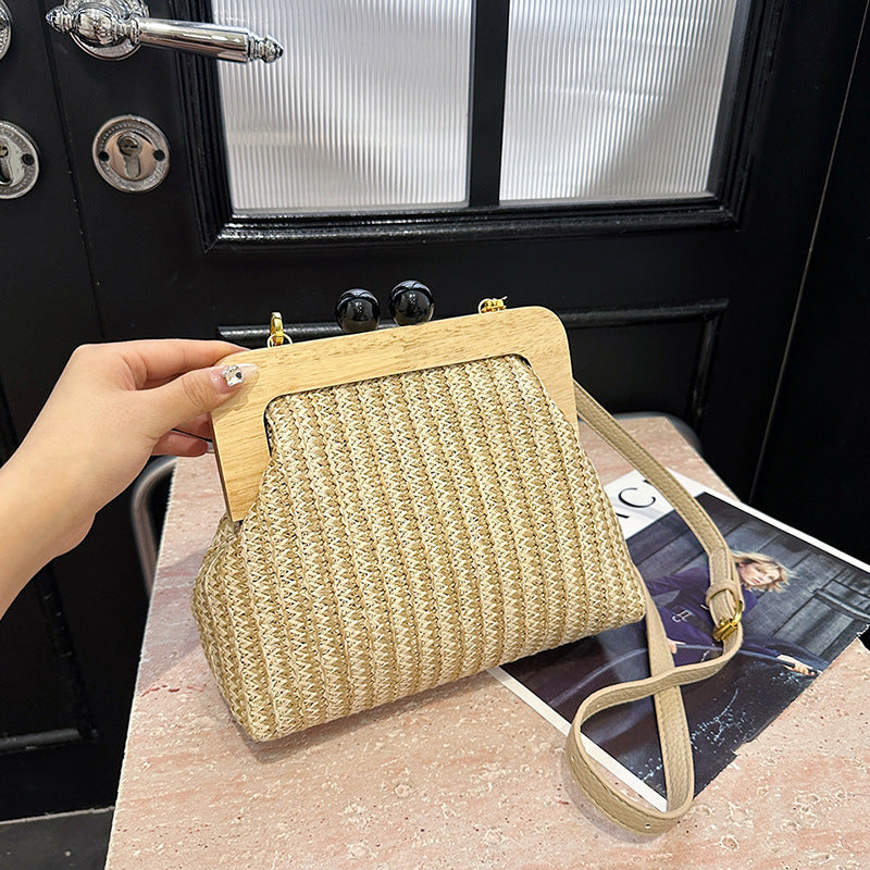 Fashion Popular Straw Western Style Refined Personalized Seaside Women's Messenger Bag