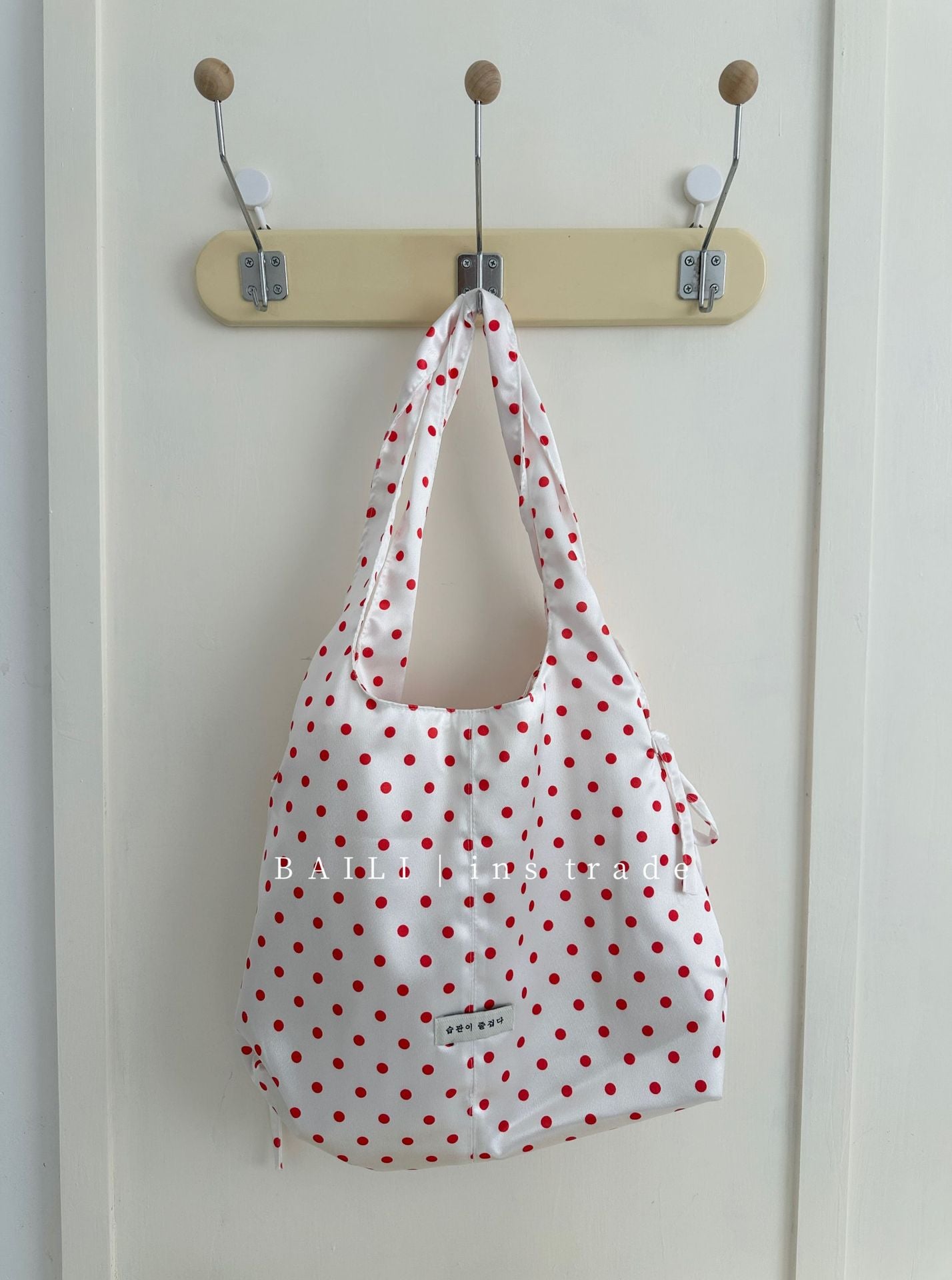 Dot Pearl Sweet Fresh Large Capacity Leisure Women's Shoulder Bag
