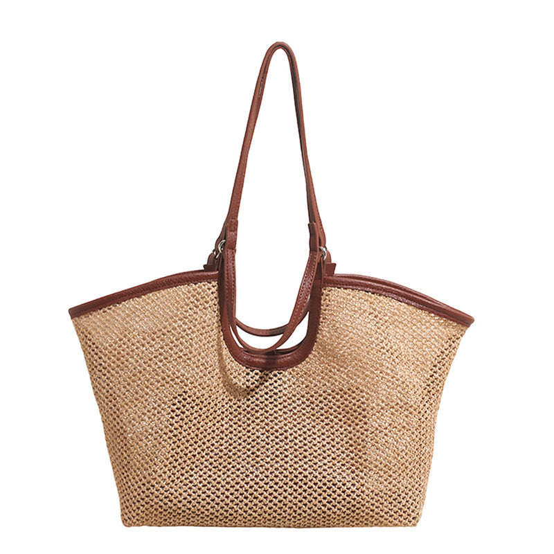 Weaving Large Capacity Female Western Style Tote Bags