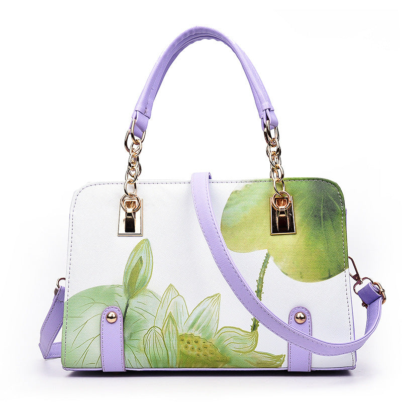 Women's Trendy Printed Shell Fashion Portable Bags