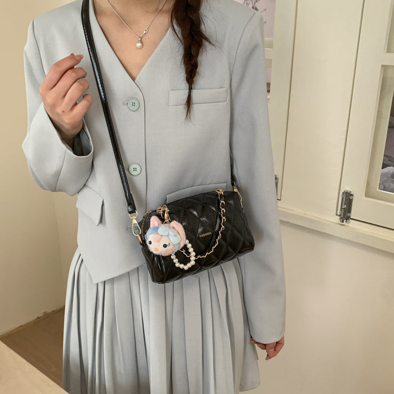 Women's Classic Style Diamond Pattern Chain Super Hot Texture Handbags