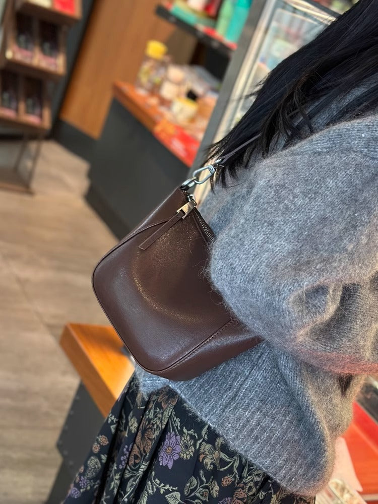 Women's Genuine Leather Fashion Advanced Texture Commuter Women's Messenger Bag