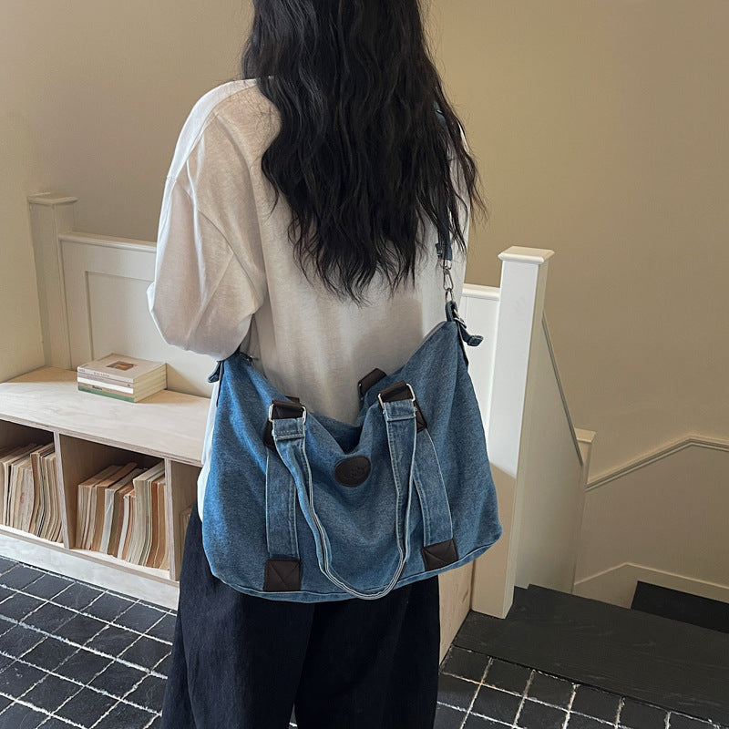 Large Capacity Denim Simple Lightweight Vintage Bags
