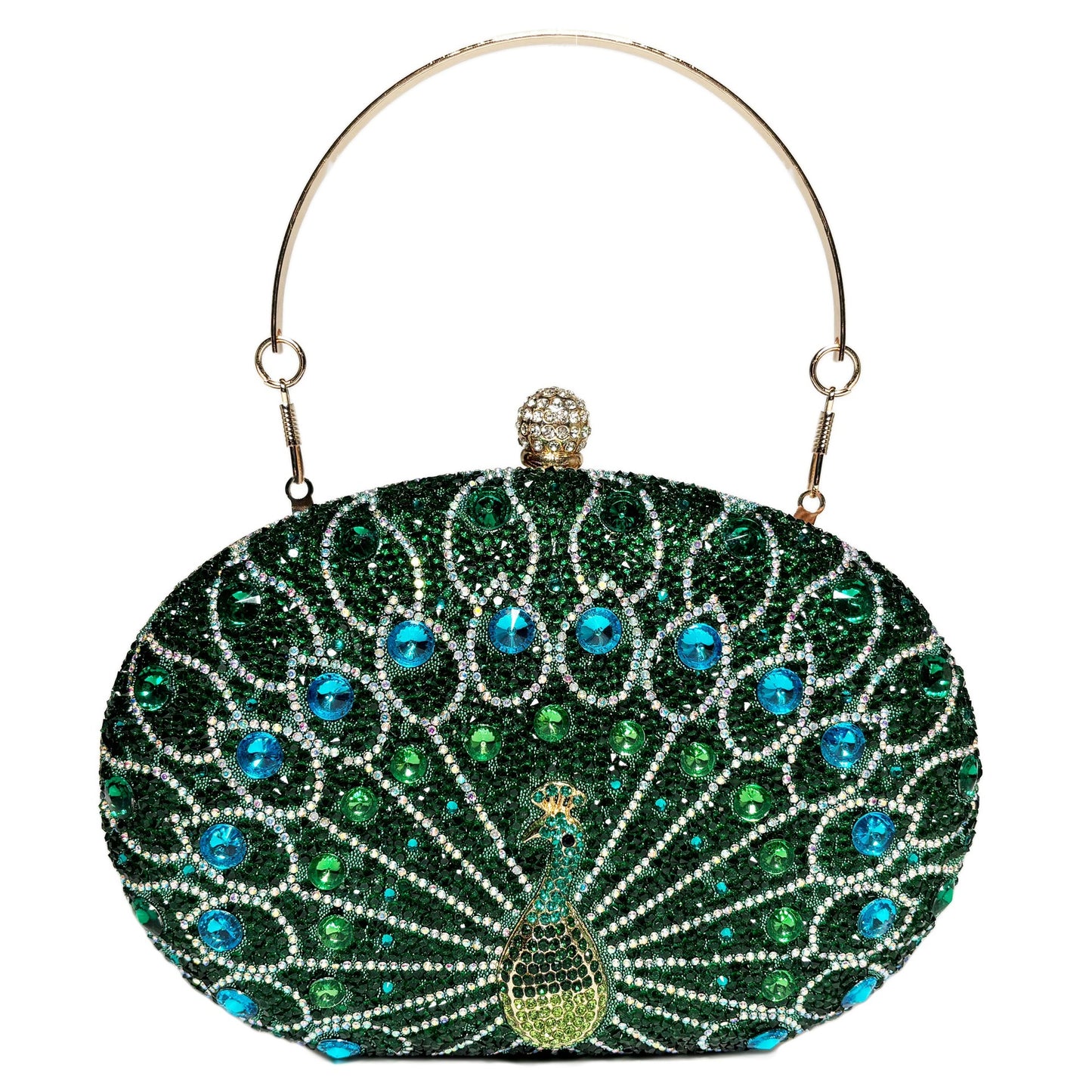 Peacock Diamond Retro Exotic Style Dinner Bags