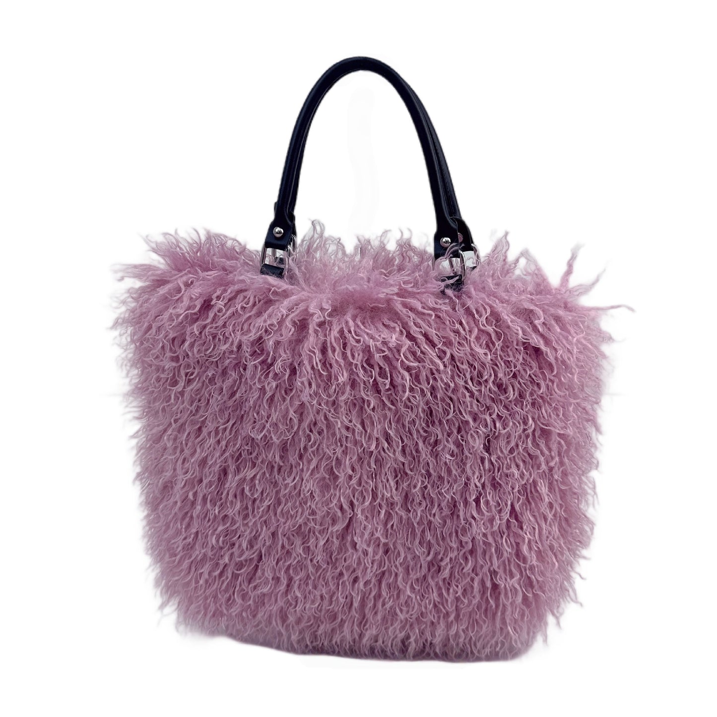 Women's Fashion Sense Fur Large Capacity Imitation Sheep Beach Tote Bags