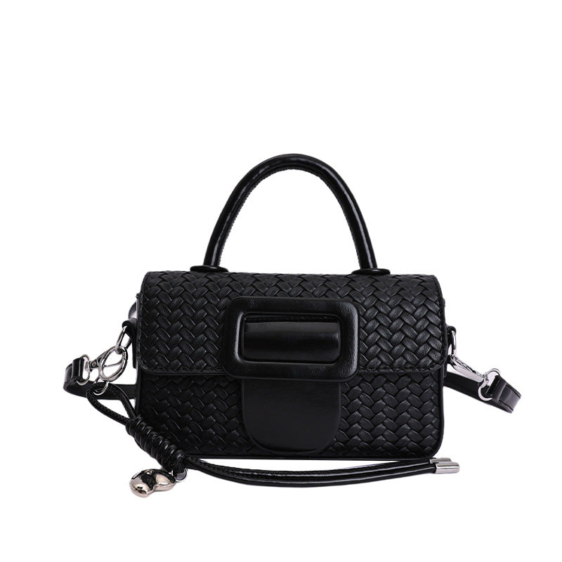 Women's Niche Woven Pattern High-grade Fashion Simple Small Square Bag