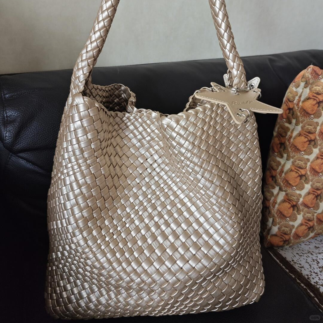 Gun Mother Texture Portable Underarm Vegetable Women's Shoulder Bag