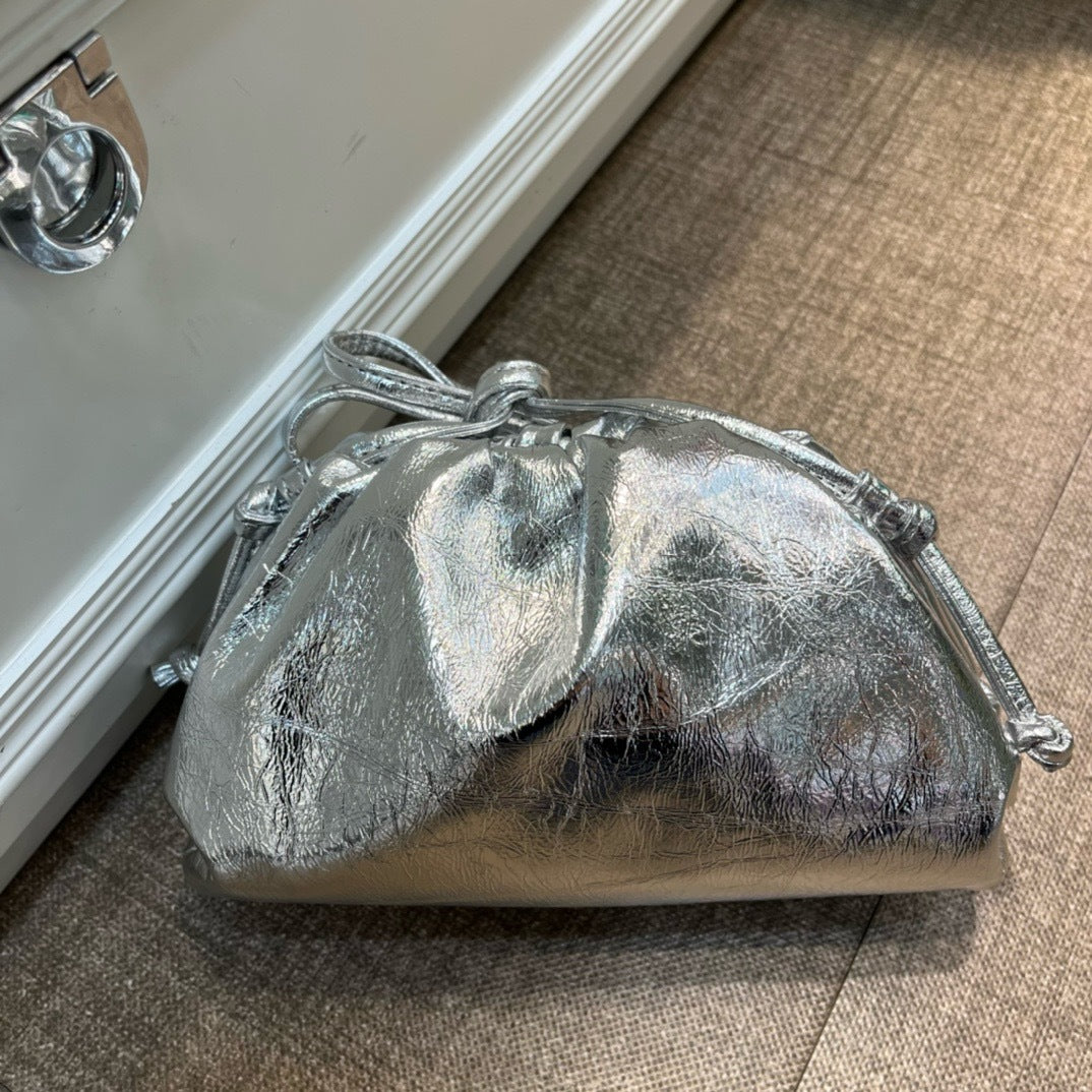 Women's Design Genuine Leather Dumpling Clutch Cowhide Bags