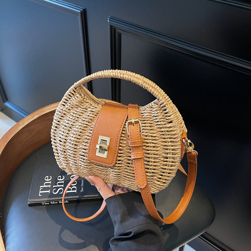 Women's Bohemian Grass Fashion Woven Seaside Holiday Bags