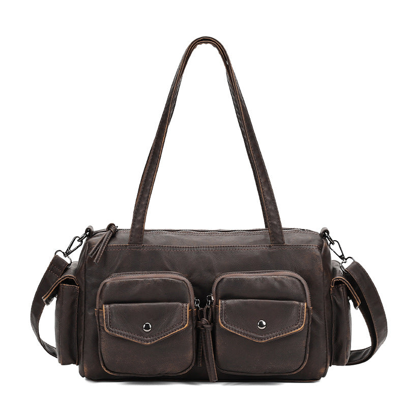 Casual Women's Niche Vintage Large Capacity Women's Shoulder Bag