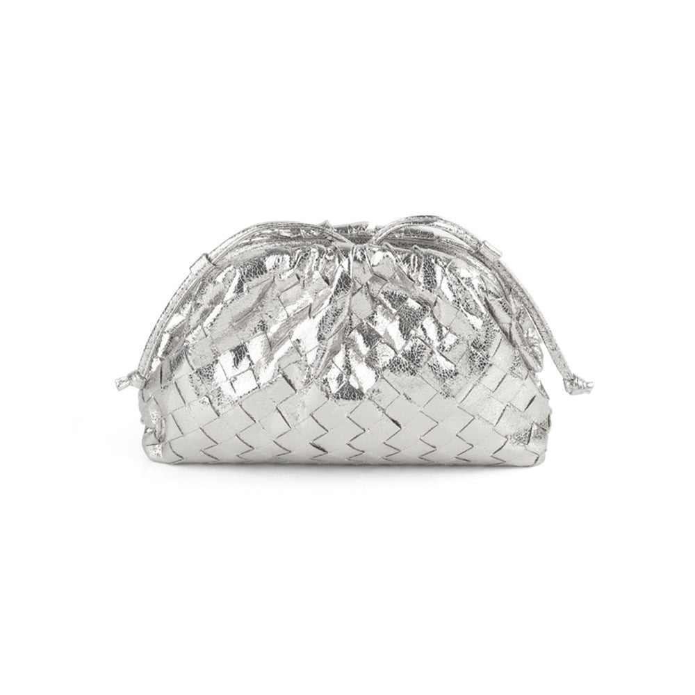 Women's Woven Cloud Dumpling Popular Fashion Clutch Women's Shoulder Bag
