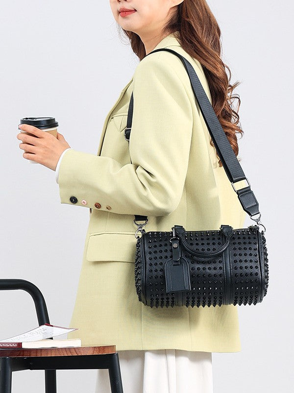 Women's & Men's Rivet Pillow High-grade Commuter Portable Women's Messenger Bag