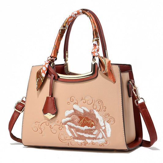 Women's Mother Fashionable Large Capacity Contrast Color Handbags