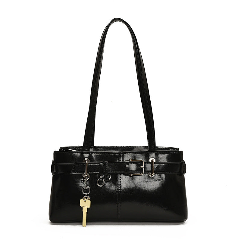 Retro Minority Motorcycle Female Fashion Underarm Large Capacity Portable Bags