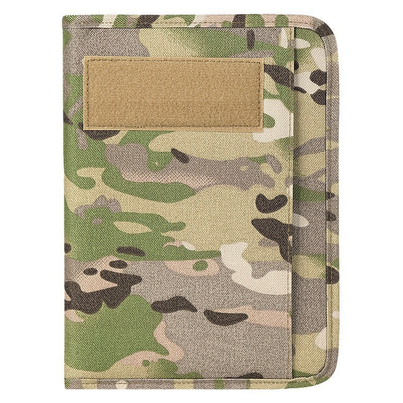 Office Supplies Tactics Portable Notepad Loose-leaf Removable Notebook Protective Outdoor Camouflage, Military Fan Bag