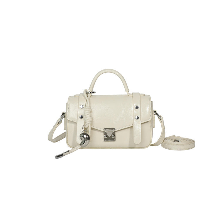 Women's Textured Portable Pouch Fashion Western Style Small Square Bag