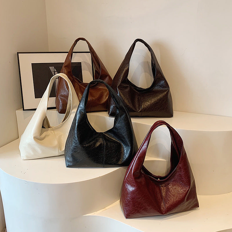 Women's Large Capacity Korean Style Minority One Shopping Simple Women's Shoulder Bag