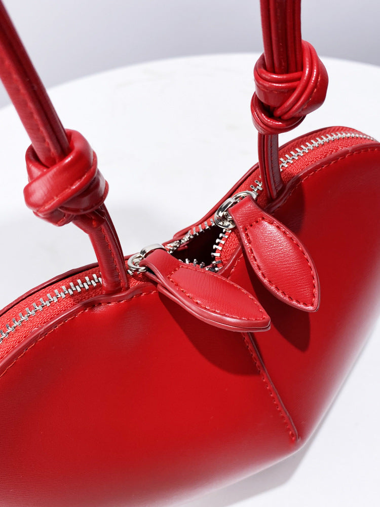Fashion Peach Heart Box Design Style Women's Shoulder Bag