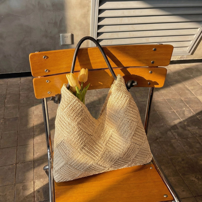Women's Cotton Woven Sweet Beach Trip Hand-woven Bags