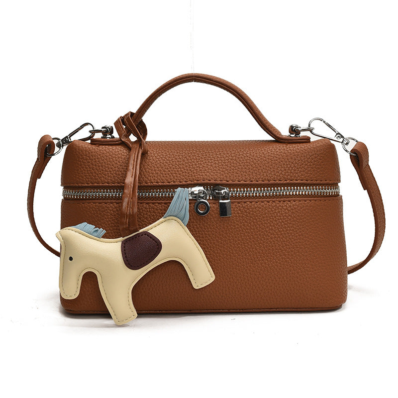 Women's Lunch Box Lychee Pattern Three-dimensional Fashion Women's Messenger Bag