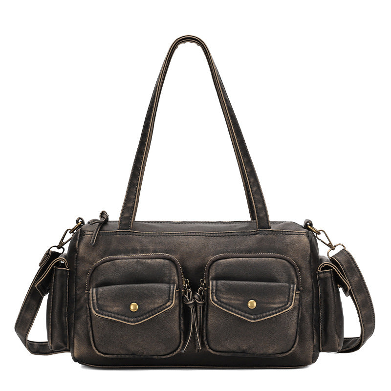 Casual Women's Niche Vintage Large Capacity Women's Shoulder Bag