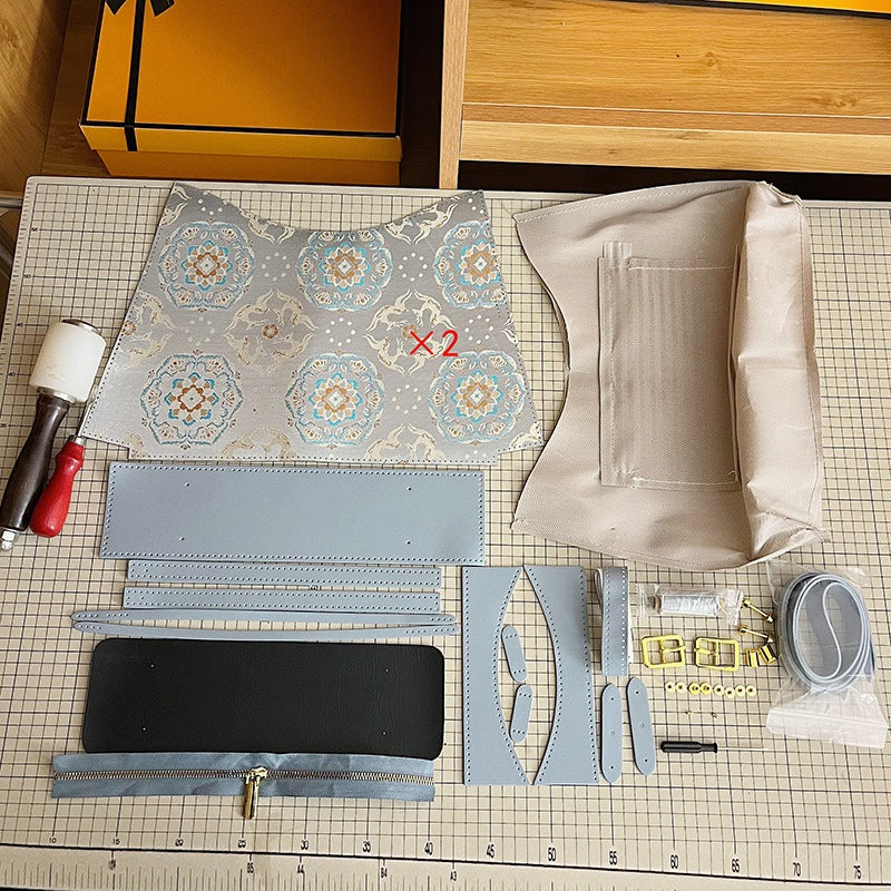 Material Homemade Chinese Style Large Capacity Women's Shoulder Bag