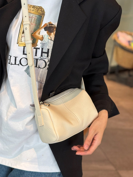 Women's Toast White Commuter Underarm Pillow Pure Women's Leather Bag