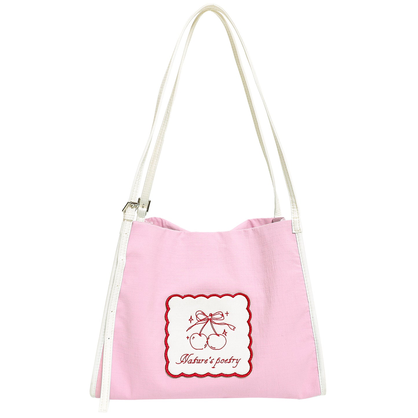 Canvas Korean Style Pink Fresh Large Capacity Totes Popular Women's Messenger Bag