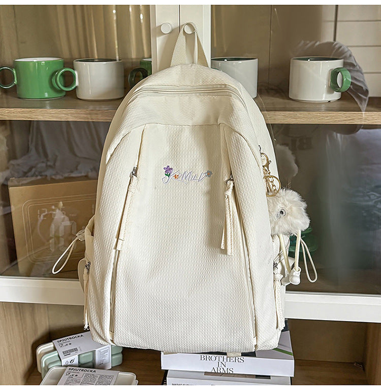 Korean Style Good-looking Fresh Sweet Primary Secondary Lightweight Large Leisure Backpack